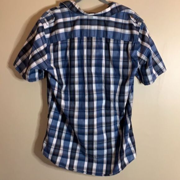 Mexx Blue, Black & White Plaid T-Shirt - Picture 2 of 5